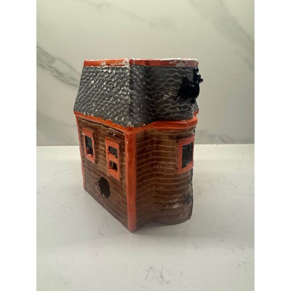 Vintage Lotus 80s Ceramic Halloween Haunted House Village - Picture 4 of 8